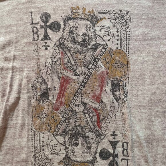 BUNDLE & SAVE! Men's LUCKY BRAND "King Bear" Venice Burnout tee, Size L. - Picture 2 of 3